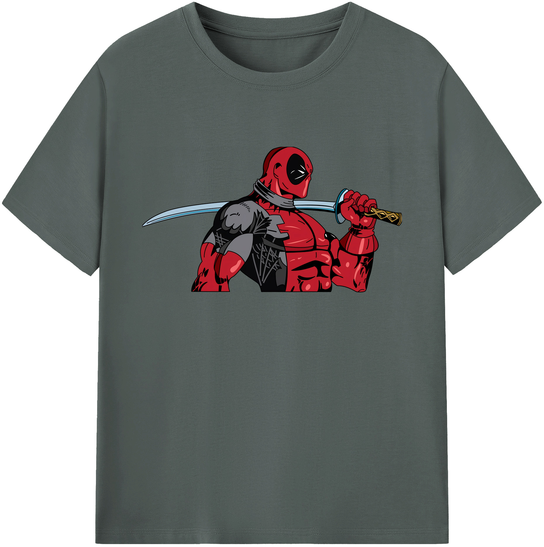 （画像用） Deadpool デッドプール 綿100％ メンズ半袖Tシャツ｜肌触りやわらか＆通気性